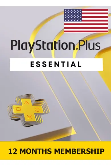 🥇12 Month PSN Plus Essential Subscription (USA) (PlayStation