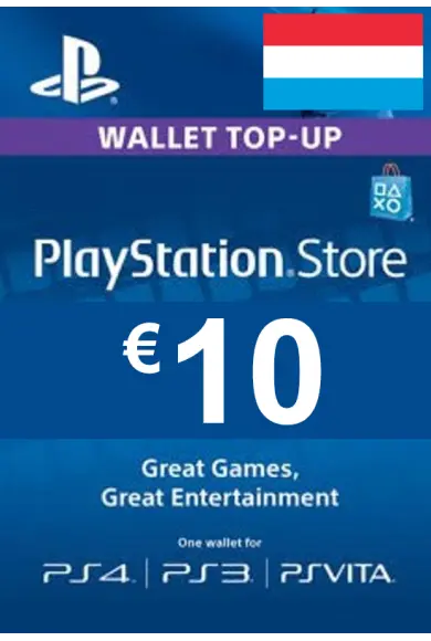 Buy PSN - PlayStation Network - Gift Card 10 (EUR) (Luxembourg