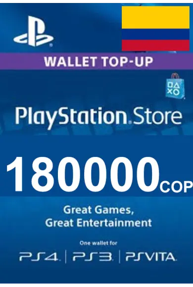 PSN - PlayStation Network - Gift Card 180000 (COP) (Colombia) Cheap CD | SmartCDKeys