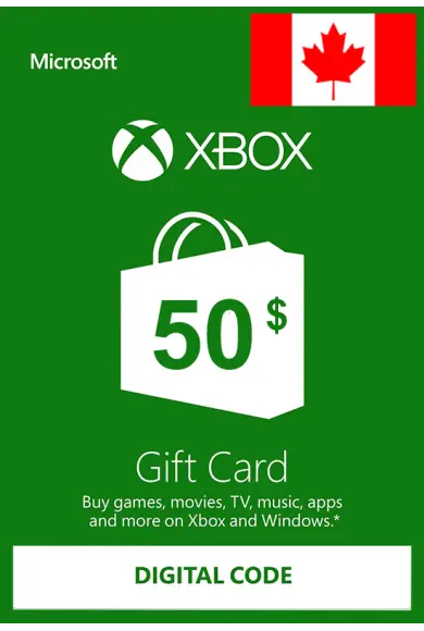 Buy XBOX Live 50 CAD Gift Card Canada Cheap CD Key SmartCDKeys