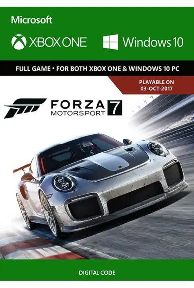 Comprar Forza Motorsport 7 (PC / Xbox One) (Xbox Play Anywhere) CD Key  barato | SmartCDKeys