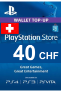 PSN - PlayStation Network - Gift Card 40 (CHF) (Switzerland)