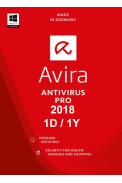 Avira Antivirus Pro 2018 - 1 Device 1 Year
