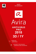 Avira Antivirus Pro 2018 - 3 Device 1 Year