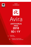 Avira Antivirus Pro 2018 - 5 Device 1 Year