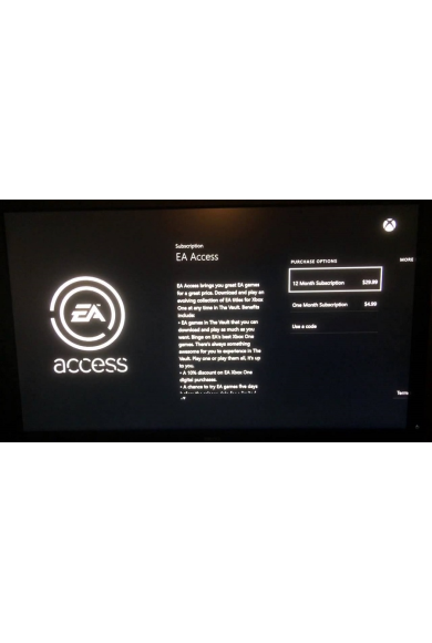 EA Access Pass 1 Month (Ay) (Xbox One)