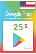 Google Play $25 (USD) (USA/North America) Gift Card