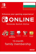 Nintendo Switch Online - 12 Month (365 Day - 1 Year) (Bulgaria) Family Membership