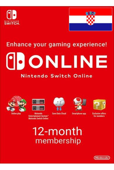 Nintendo Switch Online - 12 Month (365 Day - 1 Year) (Croatia) Subscription