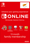 Nintendo Switch Online - 12 Month (365 Day - 1 Year) (Cyprus) Family Membership