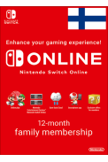 Nintendo Switch Online - 12 Month (365 Day - 1 Year) (Finland) Family Membership