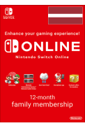 Nintendo Switch Online - 12 Month (365 Day - 1 Year) (Latvia) Family Membership