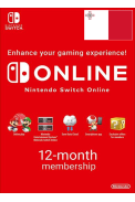 Nintendo Switch Online - 12 Month (365 Day - 1 Year) (Malta) Subscription