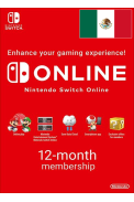 Nintendo Switch Online - 12 Month (365 Day - 1 Year) (Mexico) Subscription