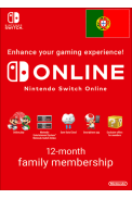 Nintendo Switch Online - 12 Month (365 Day - 1 Year) (Portugal) Family Membership