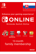 Nintendo Switch Online - 12 Month (365 Day - 1 Year) (Slovakia) Family Membership