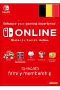Nintendo Switch Online - 12 Month (365 Day - 1 Year) (Belgium) Family Membership