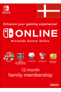 Nintendo Switch Online - 12 Month (365 Day - 1 Year) (Denmark) Family Membership