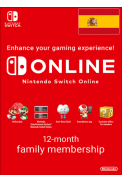 Nintendo Switch Online - 12 Month (365 Day - 1 Year) (Spain) Family Membership