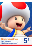 Nintendo eShop - Gift Prepaid Card $5 (USD) (North America)