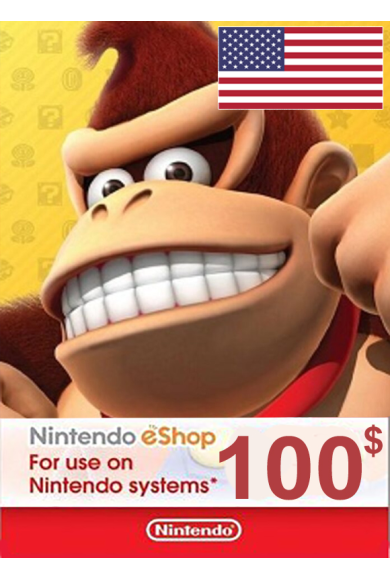 Nintendo eShop - Gift Prepaid Card 100$ USD (USA)
