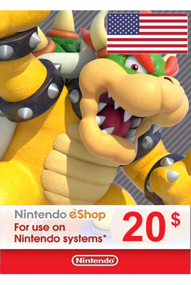 Nintendo eShop - Gift Prepaid Card $20 (USD) (USA)