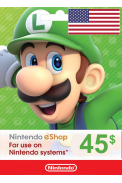 Nintendo eShop - Gift Prepaid Card $45 (USD) (USA)