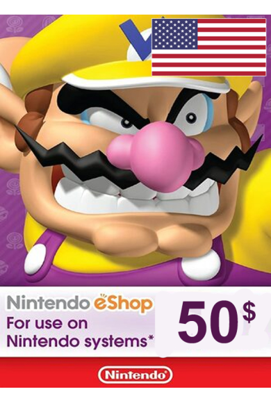 Nintendo eShop - Gift Prepaid Card $50 (USD) (USA)
