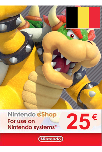 Nintendo eShop - Gift Prepaid Card 25€ (EUR) (Belgium)