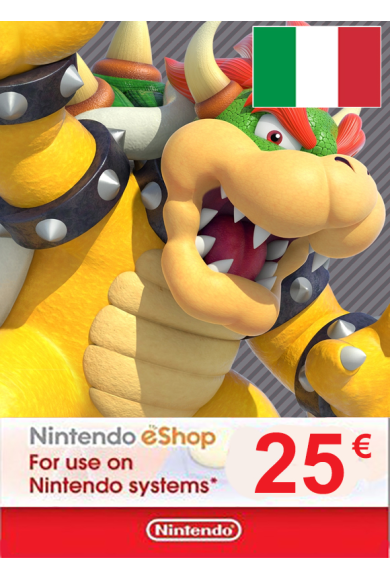Nintendo eShop - Gift Prepaid Card 25€ (EUR) (Italy)