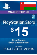PSN - PlayStation Network - Gift Card 15$ (USD) (Oman)