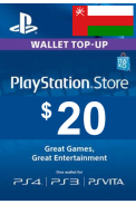 PSN - PlayStation Network - Gift Card 20$ (USD) (Oman)