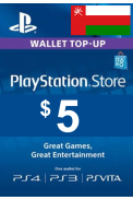 PSN - PlayStation Network - Gift Card 5$ (USD) (Oman)