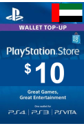 PSN - PlayStation Network - Gift Card $10 (USD) (United Arab Emirates - UAE)