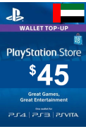 PSN - PlayStation Network - Gift Card $45 (USD) (United Arab Emirates - UAE)