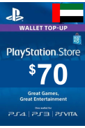 PSN - PlayStation Network - Gift Card $70 (USD) (United Arab Emirates - UAE)