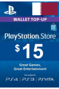 PSN - PlayStation Network - Gift Card $15 (USD) (Qatar)