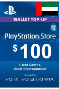 PSN - PlayStation Network - Gift Card $100 (USD) (United Arab Emirates - UAE)