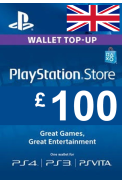 PSN - PlayStation Network - Gift Card £100 (GBP) (UK)