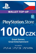 PSN - PlayStation Network - Gift Card 1000 (CZK) (Czech Republic)