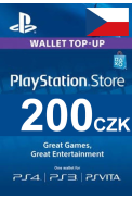 PSN - PlayStation Network - Gift Card 200 (CZK) (Czech Republic)