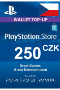 PSN - PlayStation Network - Gift Card 250 (CZK) (Czech Republic)