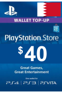 PSN - PlayStation Network - Gift Card 40$ (USD) (Bahrain)