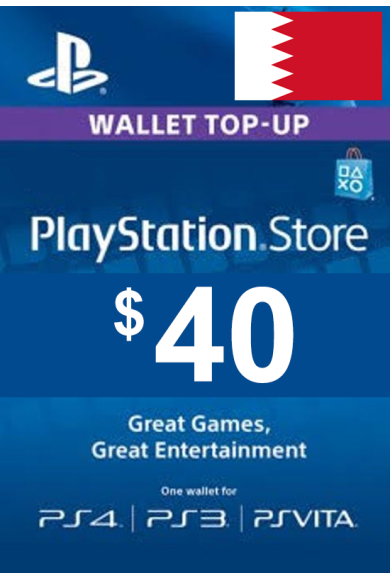 PSN - PlayStation Network - Gift Card 40$ (USD) (Bahrain)