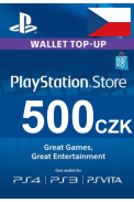 PSN - PlayStation Network - Gift Card 500 (CZK) (Czech Republic)