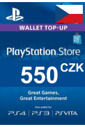 PSN - PlayStation Network - Gift Card 550 (CZK) (Czech Republic)