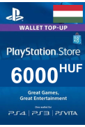PSN - PlayStation Network - Gift Card 6000 (HUF) (Hungary)