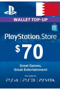 PSN - PlayStation Network - Gift Card 70$ (USD) (Bahrain)