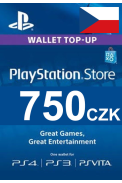 PSN - PlayStation Network - Gift Card 750 (CZK) (Czech Republic)