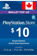 PSN - PlayStation Network - Gift Card 10$ (CAD) (Canada)